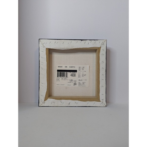 Red Apple by Nicole Etienne 11.5"x11.5" 2007 Canvas Transfer Print Signed Fruit - Picture 8 of 13